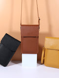 Chicmy-PU Simple Solid Color Sling Bag Shoulder Bag