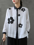 Chicmy-Original Floral Long Sleeve Blouse Tops