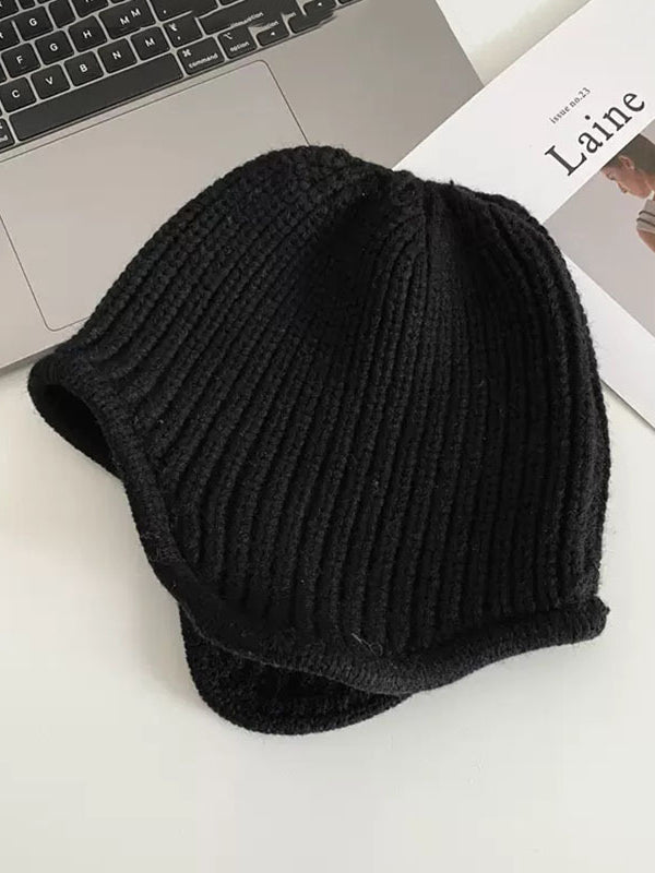 Chicmy-Casual Keep Warm Solid Color Hats&Caps
