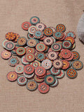 Chicmy-About 100Pcs Multi-Color Round Buttons