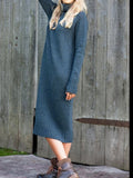 Chicmy Casual Yarn/Wool Yarn Turtleneck Dress