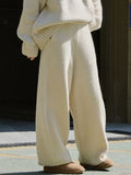 Chicmy-Casual Loose Wide Leg Solid Color Pants