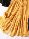 Chicmy-Casual Solid Color Chiffon Column Wide Leg Pants&Skirt