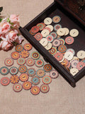 Chicmy-About 100Pcs Multi-Color Round Buttons