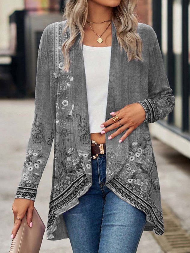 ChicmyOthers Loose Casual Knitted Kimono