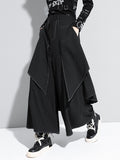 Chicmy-Loose False-Two Split-Joint Wide-Leg Pants