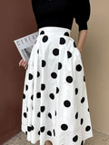 Chicmy-Polka-Dot Loose Skirts Bottoms