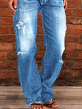 ChicmyLoose Plain Casual Denim Jeans