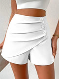 ChicmyCasual Loose Buttoned Shorts
