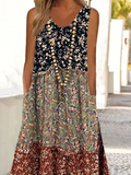 Chicmy Loose Casual Floral Pritned Dress