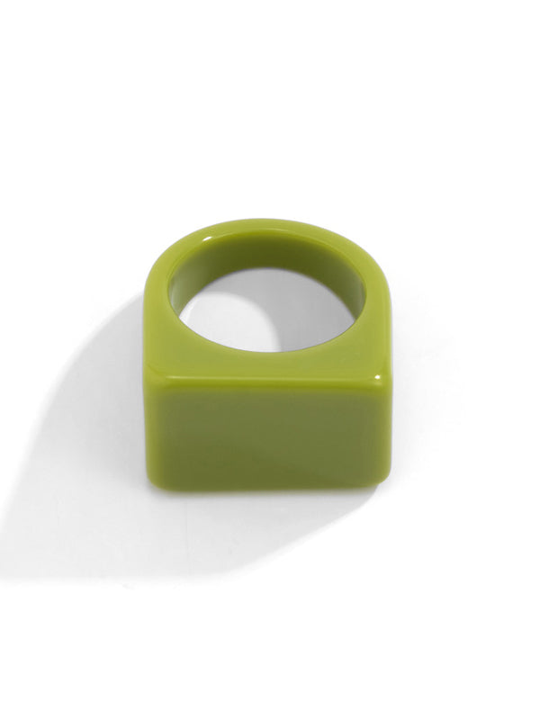 Chicmy-Original Stylish Resin 8 Colors Geometric Ring