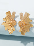 Chicmy-Vintage Alloy Flower Earrings