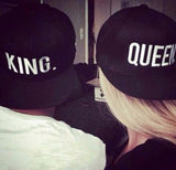 Chicmy-1PC KING QUEEN Embroidered Caps Lover Men Women