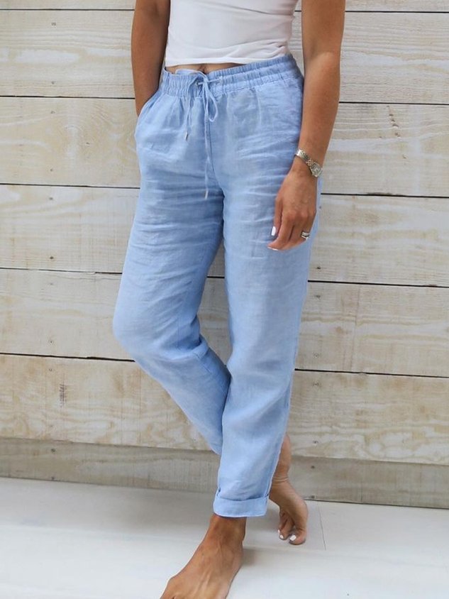 ChicmyLoose Drawstring Casual Casual Pants
