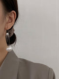 Chicmy-Original Irregular Geometric Pearls Rhinestone Earrings