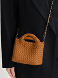 Chicmy-Solid Color Woven Handbags Crossbody Bags Bags
