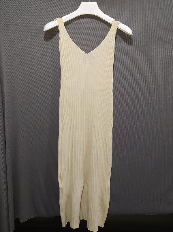 Chicmy-Vintage Simple Solid Color Knitting Sweater Dress