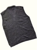 ChicMy-Fall Outfits Plus Size Men's Solid Knit Vest Spring Fall Winter Sleeveless Sweater, Men's Clothing