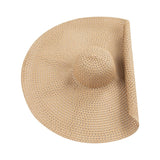 Chicmy Ladies Summer Oversized Hats Women Floppy Big Beach Hat Fashion Foldable Vacation Sun Visor Caps 70Cm 21 Style