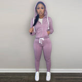 Chicmy Women's Y2K 2 Piece Tracksuit Set Warm Velour Jogger Sweat Outfits Hoodie + Sweatpants With Pockets Full Zip Sportswear  Winter