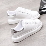 Christmas Gift Chicmy Hot Men's White Sneakers Women's Fashion Vulcanize Shoes Size 36-44 High Quality HIP HOP Shoes Platform Lace-Up Running Shoe