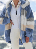 Chicmy Women's Hoodie Winter Warm Loose Oversized Sweatshirt Zip Up Hooded Female Fashion Coatfashion Clothing Hoodies Fleece Jacket