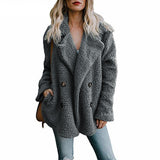 Chicmy Teddy Coat Women Faux Fur Coats Long Sleeve Fluffy Fur Jackets Winter Warm Female Jacket Oversized Women Casual Winter Coat 2023