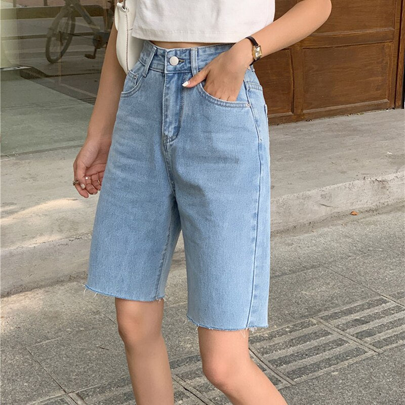 Chicmy Vintage Ripped Love Denim Shorts Women's Summer 2023 New Large Size High Waist Frayed Shorts Harajuku Casual Jeans Hot Shorts