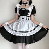 Chicmy 2023 Black Cute Lolita Maid Costumes Girls Women Lovely Maid Cosplay Uniform Animation Show Japanese Outfit Dress Clothes