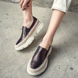 Chicmy Causal Loafers Metal Sheepskin Women Flats Slip On Ladies Simple Shoes Silver Color Platform Footwear