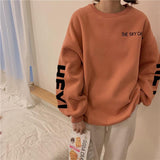 Chicmy Oversized Vintage Letter Print Crewneck Sweatshirts Women 2023 New Fashion Clothes Long Sleeve Hoodies Harajuku Loose Sweetshirt