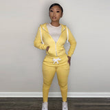 Chicmy Women's Y2K 2 Piece Tracksuit Set Warm Velour Jogger Sweat Outfits Hoodie + Sweatpants With Pockets Full Zip Sportswear  Winter