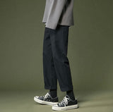 Chicmy-Korean style, Korean men's outfit, minimalist style, street fashion No. 5152 JAPANESE CASUAL STRAIGHT PANTS