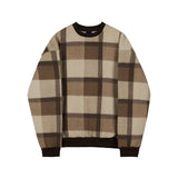 Chicmy-Korean style, Korean men's outfit, minimalist style, street fashion No. 3472 WOOLEN KNITTED PLAID SWEATER