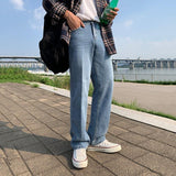 Chicmy-Korean style, Korean men's outfit, minimalist style, street fashion No. 861 WIDE JEANS