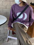 Chicmy-Korean style, Korean men's outfit, minimalist style, street fashion No. 5489 MOON SWEATER