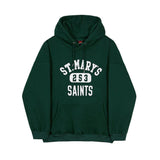 Chicmy-Korean style, Korean men's outfit, minimalist style, street fashion No. 3079 GREEN LETTERED HOODIE