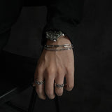 Chicmy-Korean style, Korean men's outfit, minimalist style, street fashionDOUBLE LAYER CHAIN BRACELET