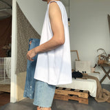 Chicmy-Korean style, Korean men's outfit, minimalist style, street fashion SLEEVELESS T-SHIRT