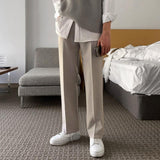 Chicmy-Korean style, Korean men's outfit, minimalist style, street fashionNo. 4000 DRAPE STRAIGHT WIDE PANTS