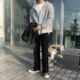 ChicMy-Fall Outfits -Korean style, Korean men's outfit, minimalist style, street fashion Spring Outfits, Autumn Outfits Winter Outfits ZIP UP HOODIE