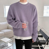 Chicmy-Korean style, Korean men's outfit, minimalist style, street fashion No. 3206 KNITTED SWEATER