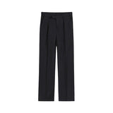 Chicmy-Korean style, Korean men's outfit, minimalist style, street fashionNo. 4000 DRAPE STRAIGHT WIDE PANTS