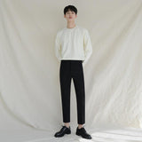 Chicmy-Korean style, Korean men's outfit, minimalist style, street fashion CROPPED PANTS