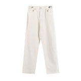 Chicmy-Korean style, Korean men's outfit, minimalist style, street fashion CREAM WIDE PANTS