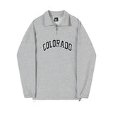 Chicmy-Korean style, Korean men's outfit, minimalist style, street fashion No. 4100 HALF ZIP-UP COLORADO TULENECK SWEATER