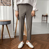 Chicmy-Korean style, Korean men's outfit, minimalist style, street fashion No. 4291 SLIM CASUAL PANTS