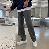 Chicmy-Korean style, Korean men's outfit, minimalist style, street fashionNo. 4000 DRAPE STRAIGHT WIDE PANTS