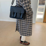 Chicmy-Korean style, Korean men's outfit, minimalist style, street fashion SHOULDER SATCHEL BAG