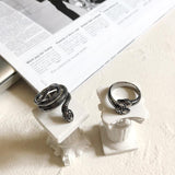 Chicmy-Korean style, Korean men's outfit, minimalist style, street fashionLONG SNAKE RING